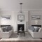 Ekena Millwork Dublin Ceiling Medallion (Fits Canopies up to 5 1/8"), 17 7/8"OD x 3 5/8"ID x 1 1/4"P, Spartan Stone CM17DUSSF - alternate 2